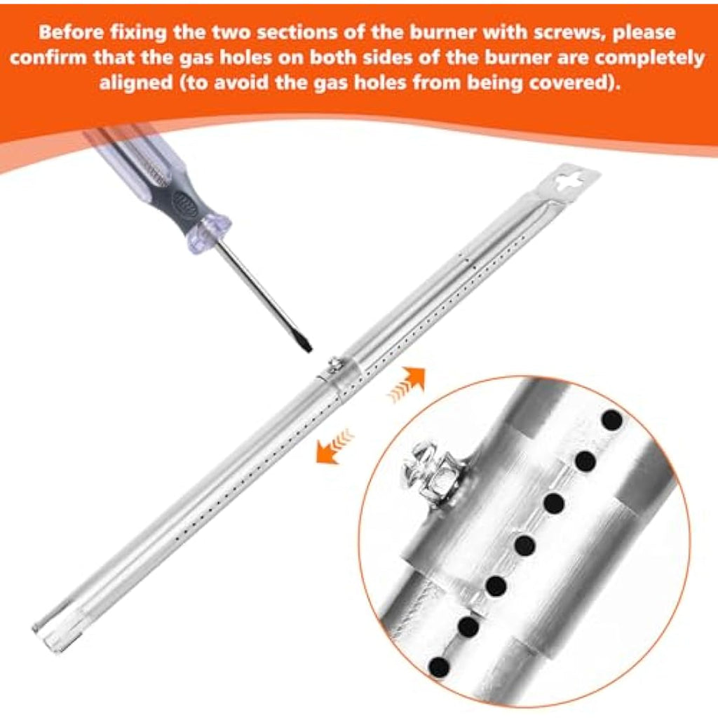 Denmay Universal Adjustable BBQ Gas Grill Burner, 31-45cm - 3 Pack