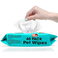 Dog Wipes – Alcohol-Free Pet Cleaning Wipes with Aloe, 60ct