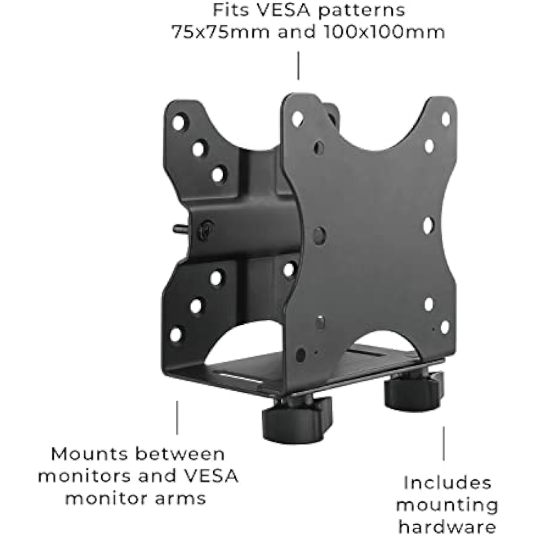 HumanCentric Mini PC VESA Mount Bracket – Thin Client Under Desk Holder