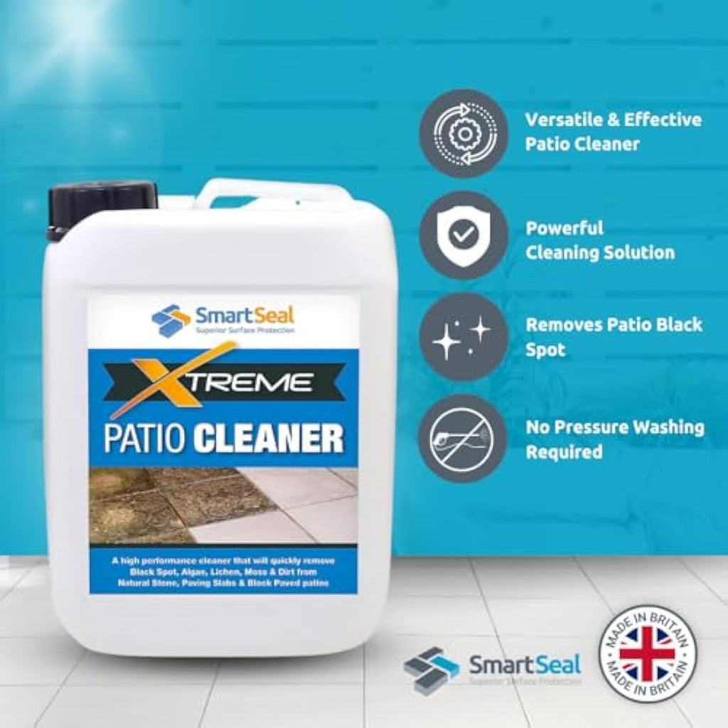 SmartSeal Patio Cleaner Xtreme | Black Spot Remover for Stone - 5L