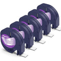 Wonfoucs Compatible Dymo LetraTag Tape 12267 | 12mm Clear Plastic, 5 Pack