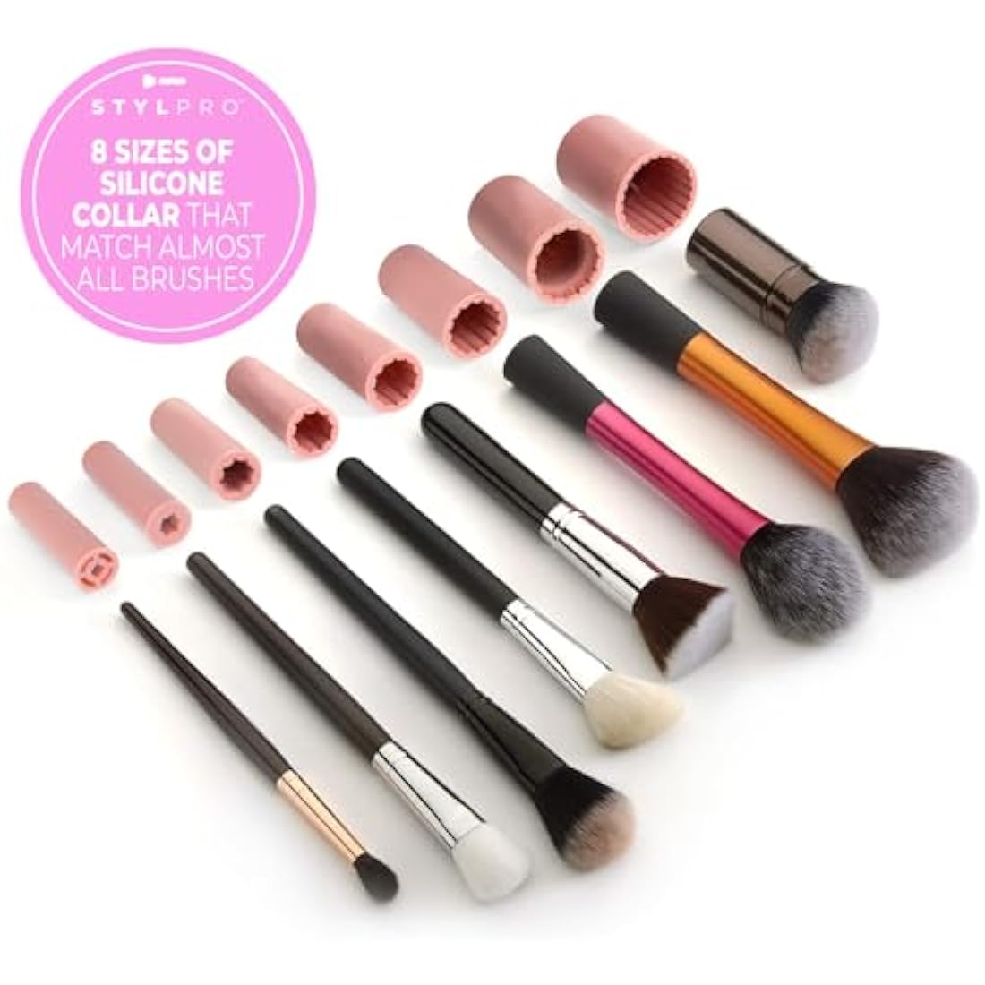 STYLPRO Electric Makeup Brush Cleaner and Dryer Kit – Rose Gold