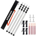 HIKEMAN Adjustable Aluminum Tarp Poles | Telescoping 90-230cm Tent Poles