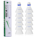 BAIHUALIN WHiZZ Durable Nylon Badminton Shuttlecocks - 12 Pack White