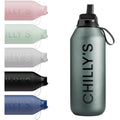 Chilly's Series 2 Flip Water Bottle – Insulated Stainless Steel, 1L