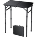FUNYKICH 2ft Folding Camping Table | 3-Height Adjustable Aluminum - Black