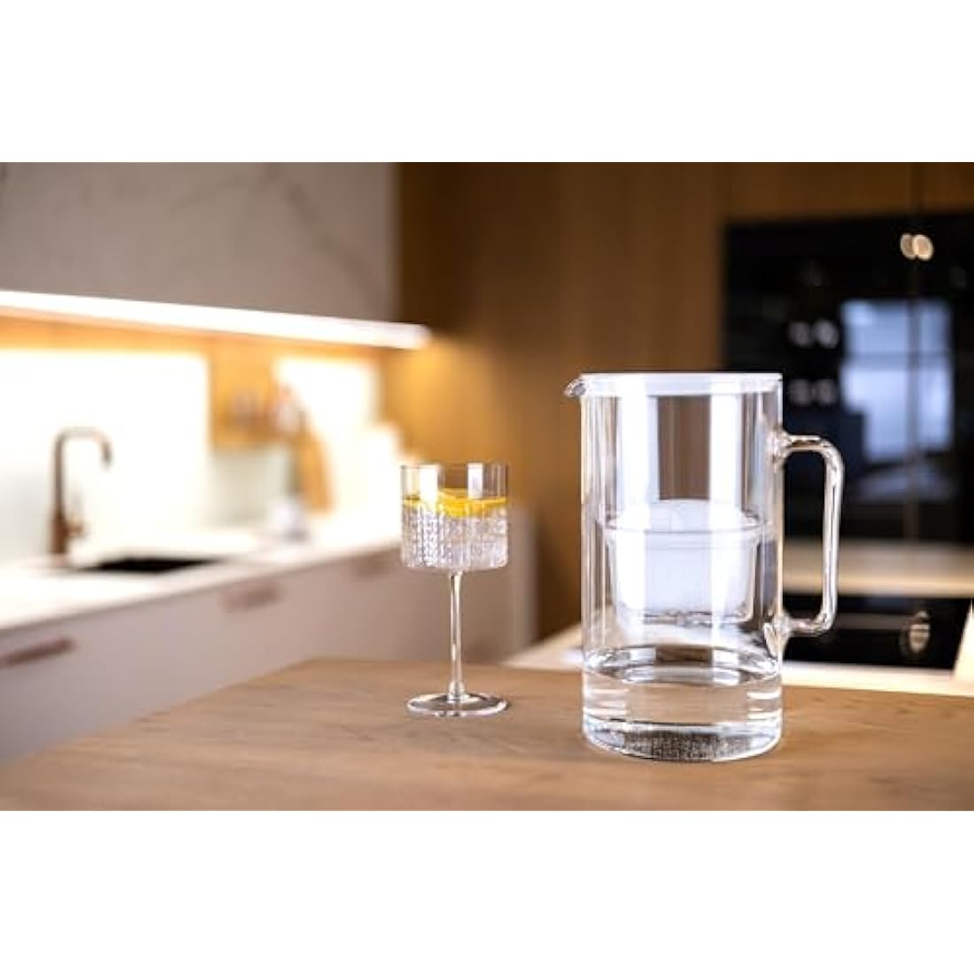 Wessper 3L Glass Water Filter Jug | Borosilicate Glass – White