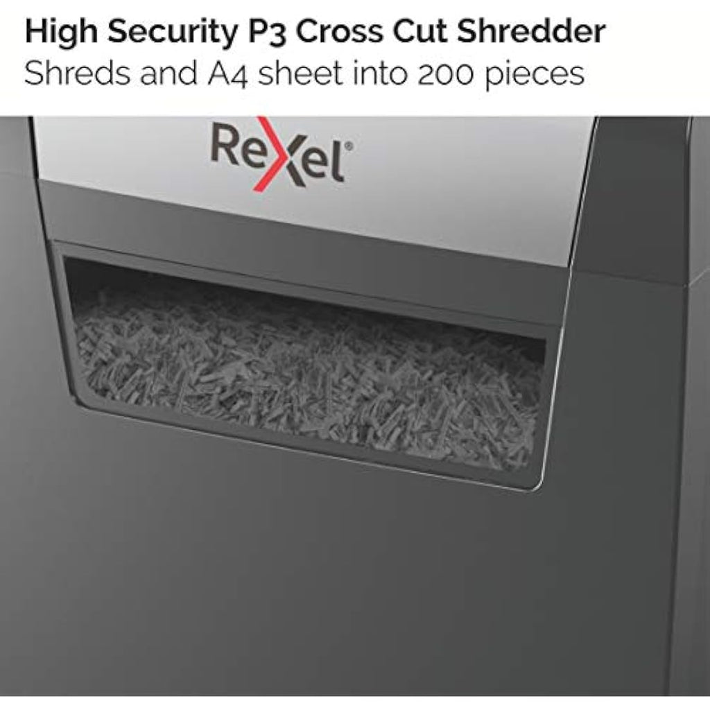 Rexel Momentum X308 Cross Cut Paper Shredder | 8 Sheet Capacity, 15L Bin