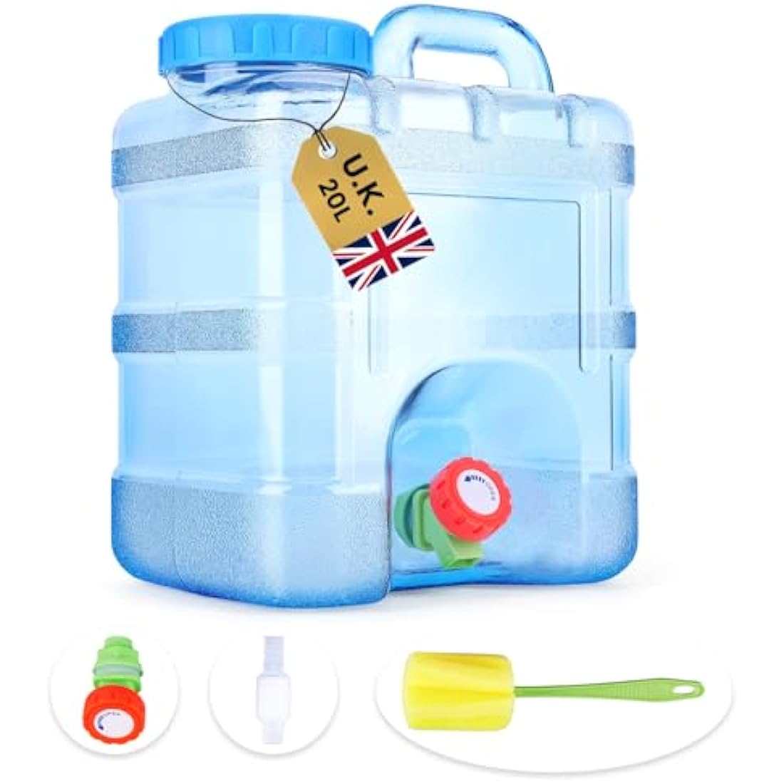 Starnearby Portable Water Container with Tap | BPA-Free Camping Bucket