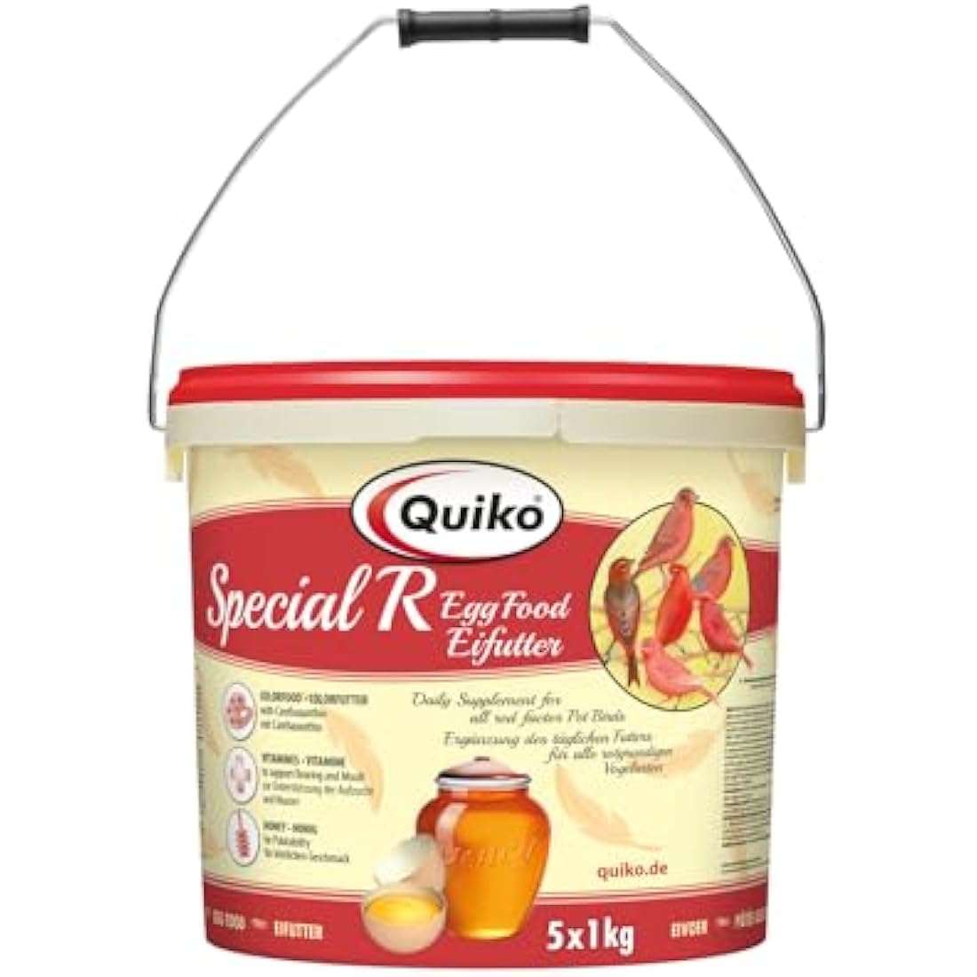 Quiko Special Red Egg Food – 5kg Breeding & Moulting Bird Supplement