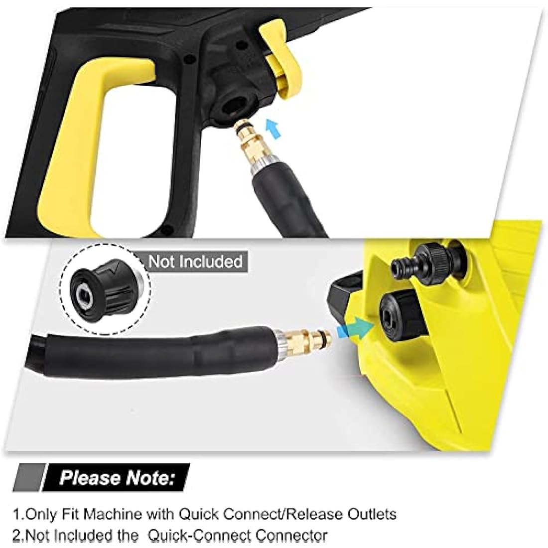 Jolof Store 20m Pressure Washer Hose for Karcher K2-K7 Quick Connect