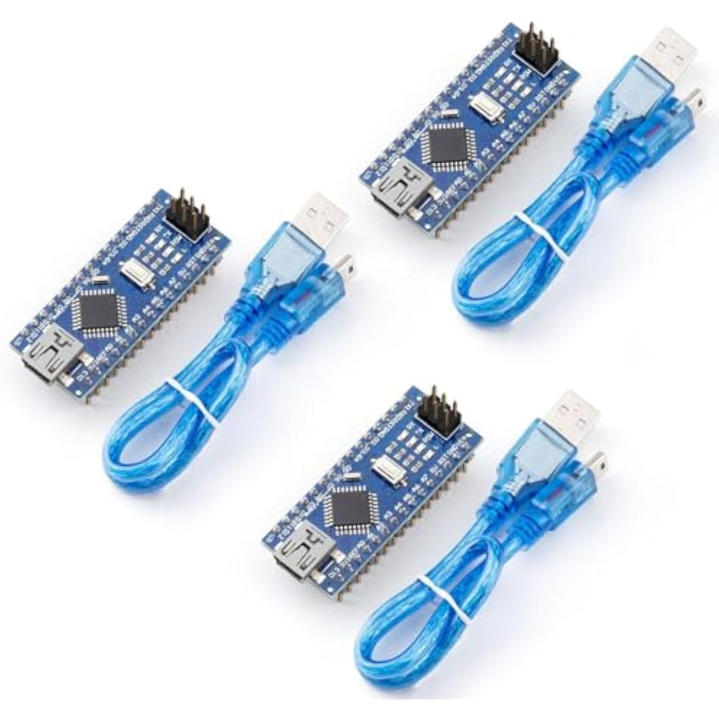 ELEGOO Nano Board CH340 Microcontroller with USB Cable - 3 Pack