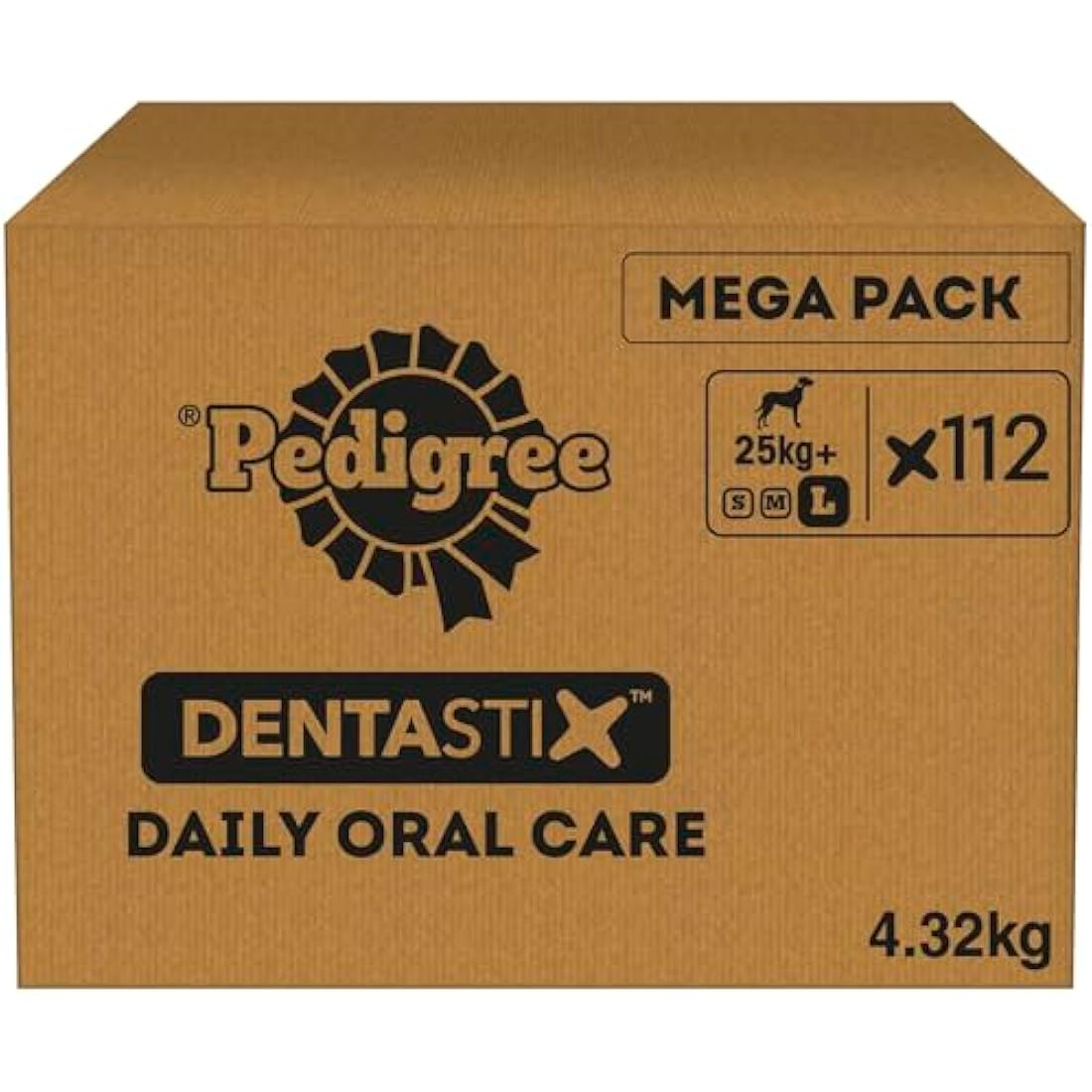 Pedigree DentaStix Dental Dog Chews for Large Dogs - 112 Sticks Megapack