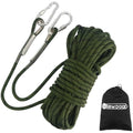 NewDoar 10mm Static Climbing Rope – 18KN Safety Cord with 2 Carabiners