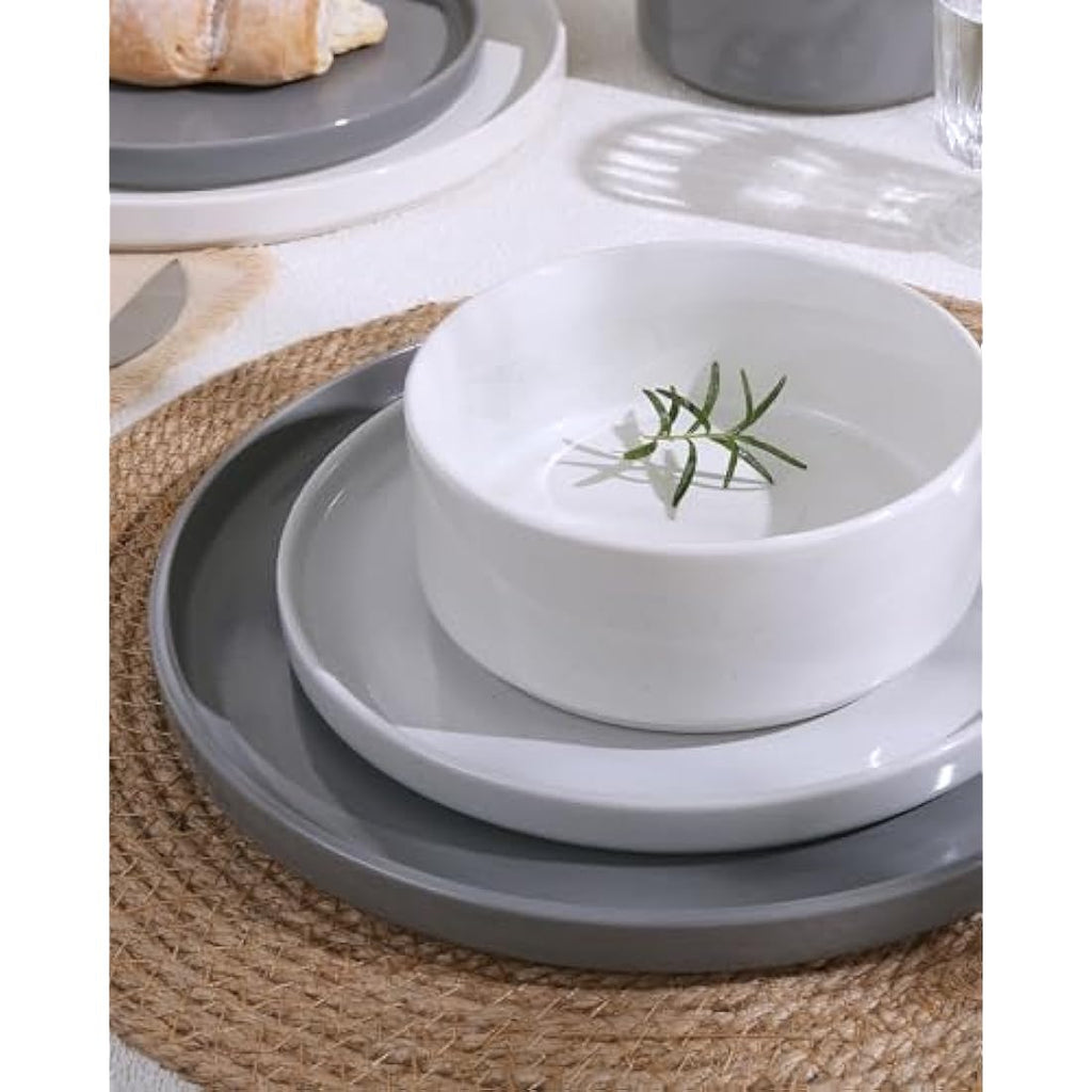 Richmount Nebula 12-Piece Speckled Stoneware Dinnerware Set for 4