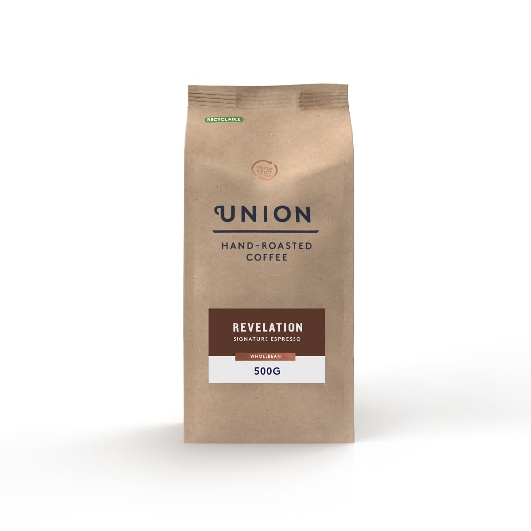 Union Coffee Revelation Dark Roast Espresso Beans - Chocolate Notes - 500g