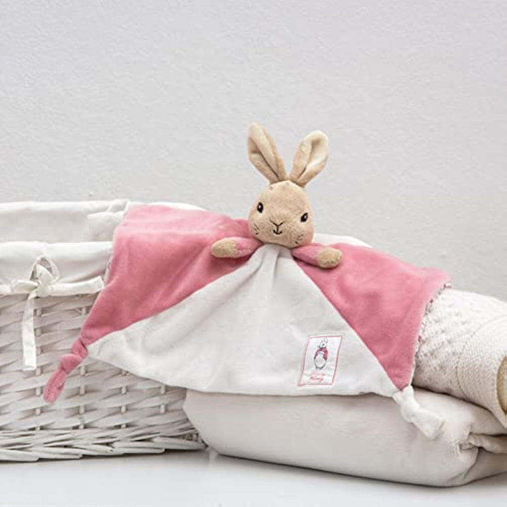 Beatrix Potter Flopsy Bunny Baby Comfort Blanket | Pink Soft Toy