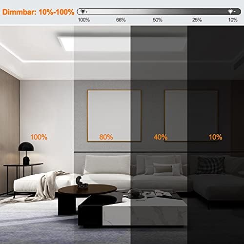 Dimmable LED Ceiling Light Panel | 120x30cm 40W Remote Control