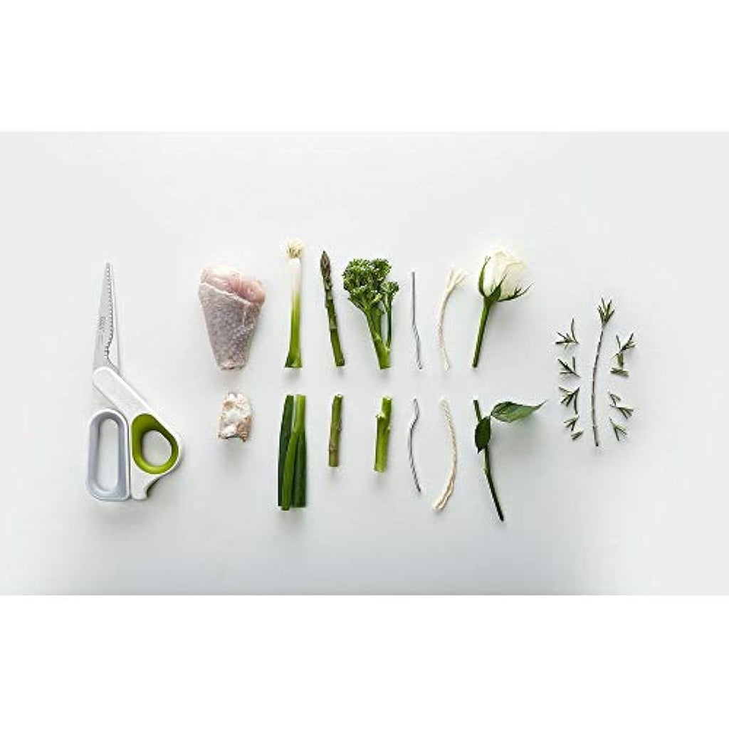 Joseph Joseph PowerGrip Kitchen Scissors with Herb Stripper – Green