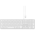 Satechi Aluminum Wired USB Keyboard with Numeric Keypad – Silver