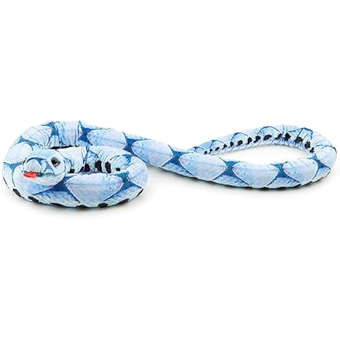 Zappi Co Blue Beauty Snake Plush Toy – 180cm Realistic Stuffed Animal