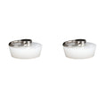 Leliafleury 2-Pack Silicone Drain Stoppers for 38-41mm Sinks | White
