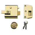 Yale High Security Double Locking Nightlatch | Brasslux Finish, 60mm