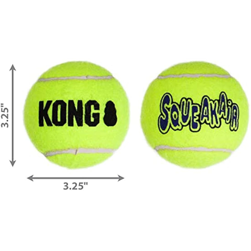 KONG SqueakAir Balls - Durable Squeaky Dog Fetch Toys for Large Dogs (2pk)