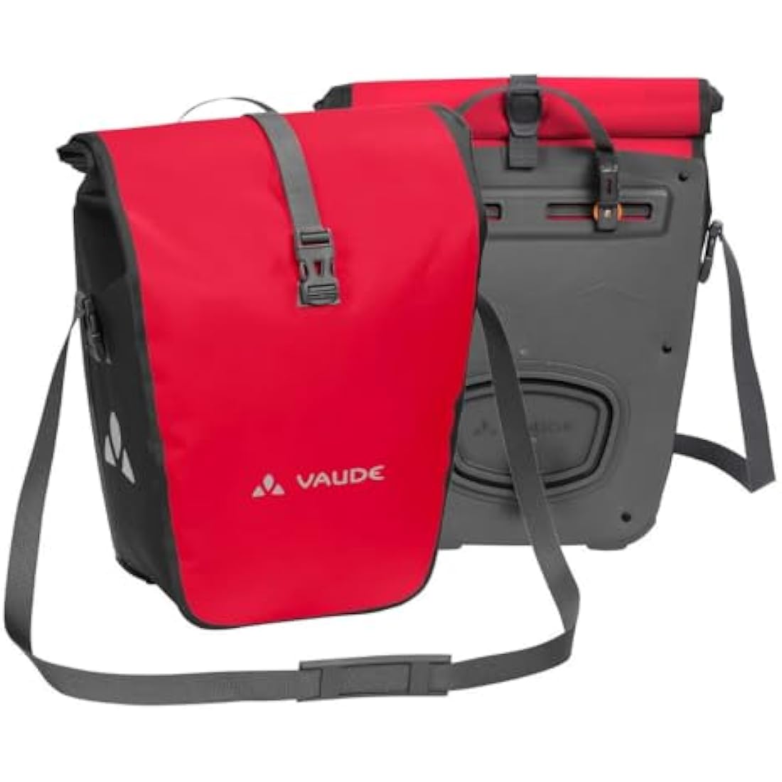 VAUDE Aqua Back Bike Pannier | Waterproof 48L Rear Rack Bag – Red