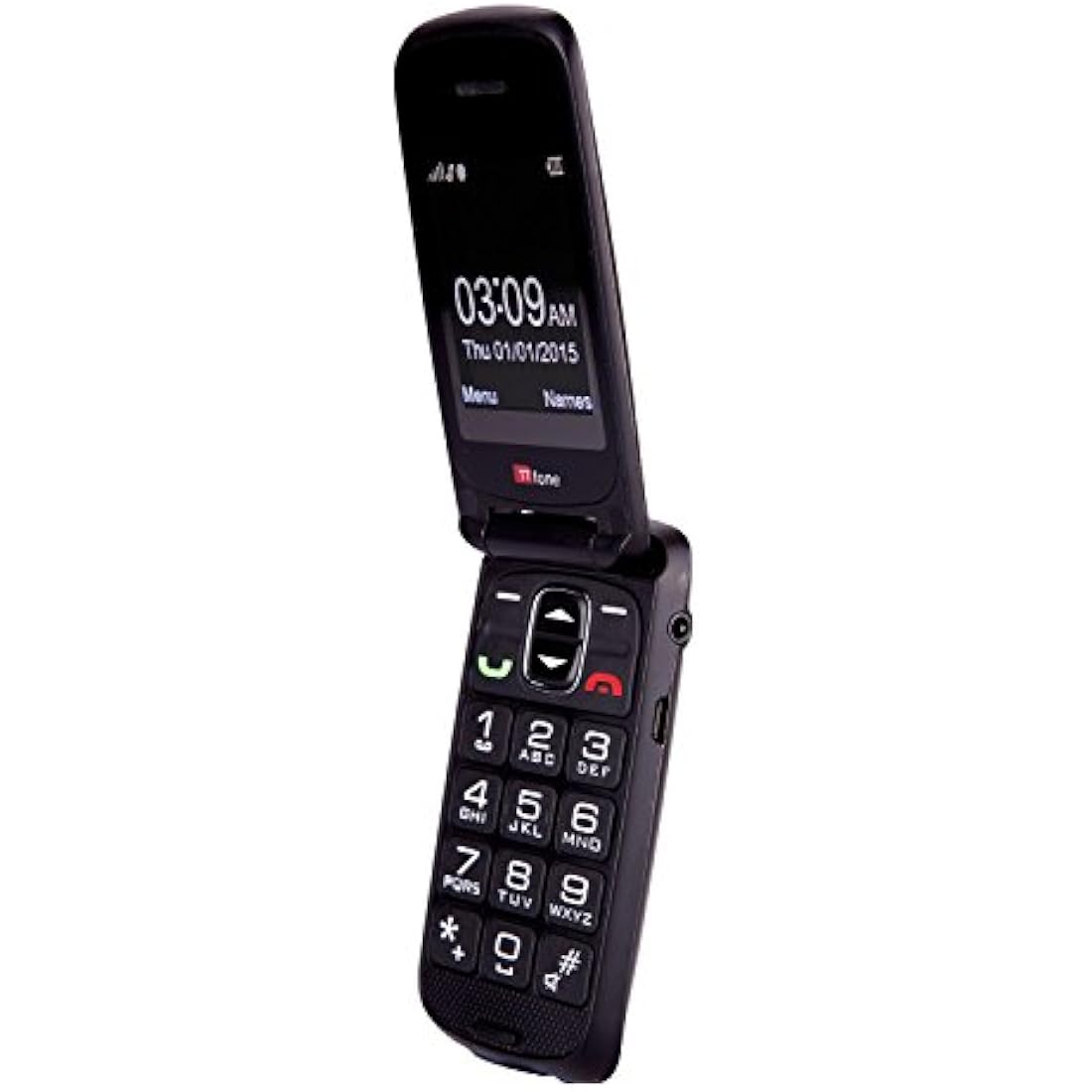 TTfone Star TT300G Flip Mobile Phone – Big Button Senior Phone, Grey
