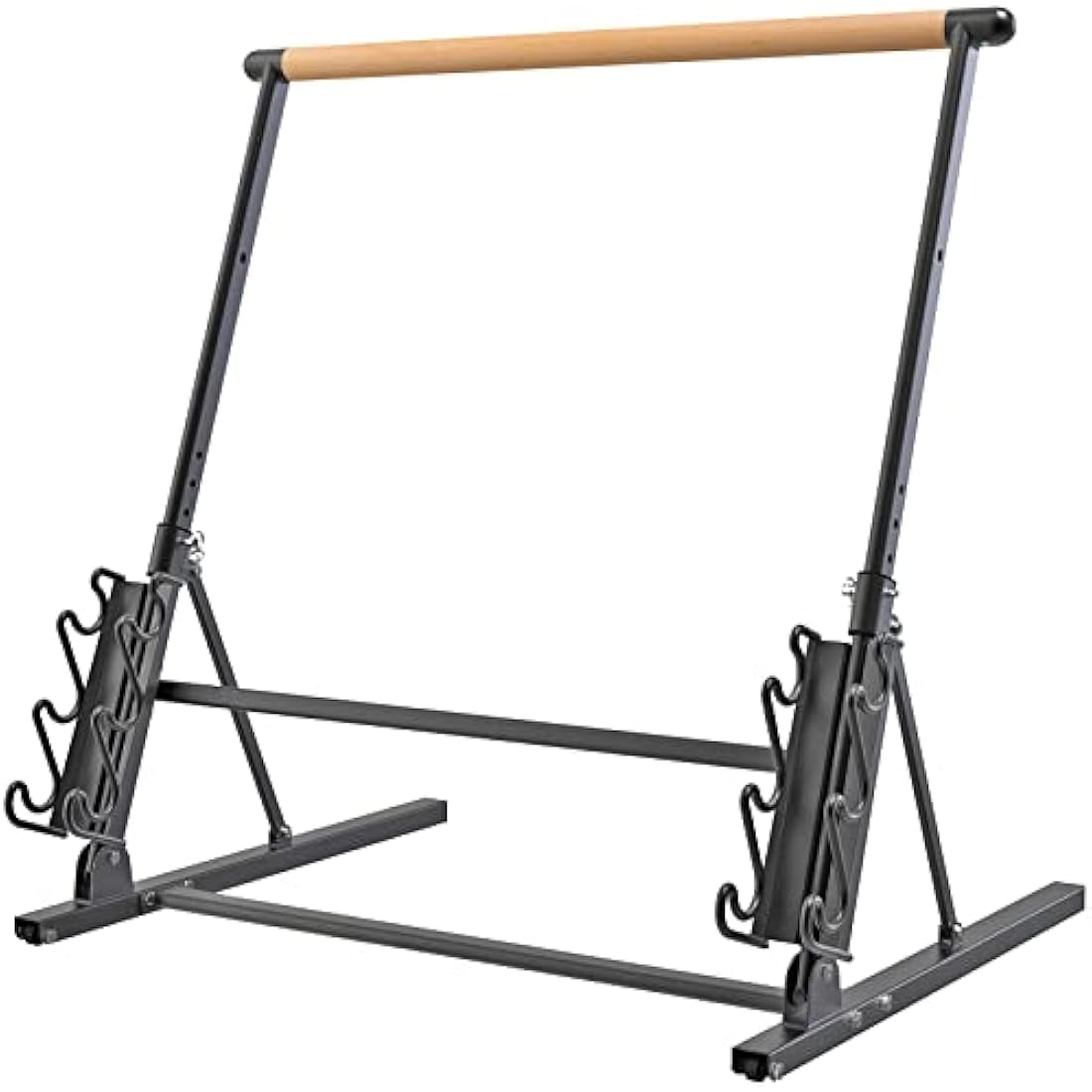 Kipika Portable Wood Ballet Barre - Adjustable Dance Bar with Wheels