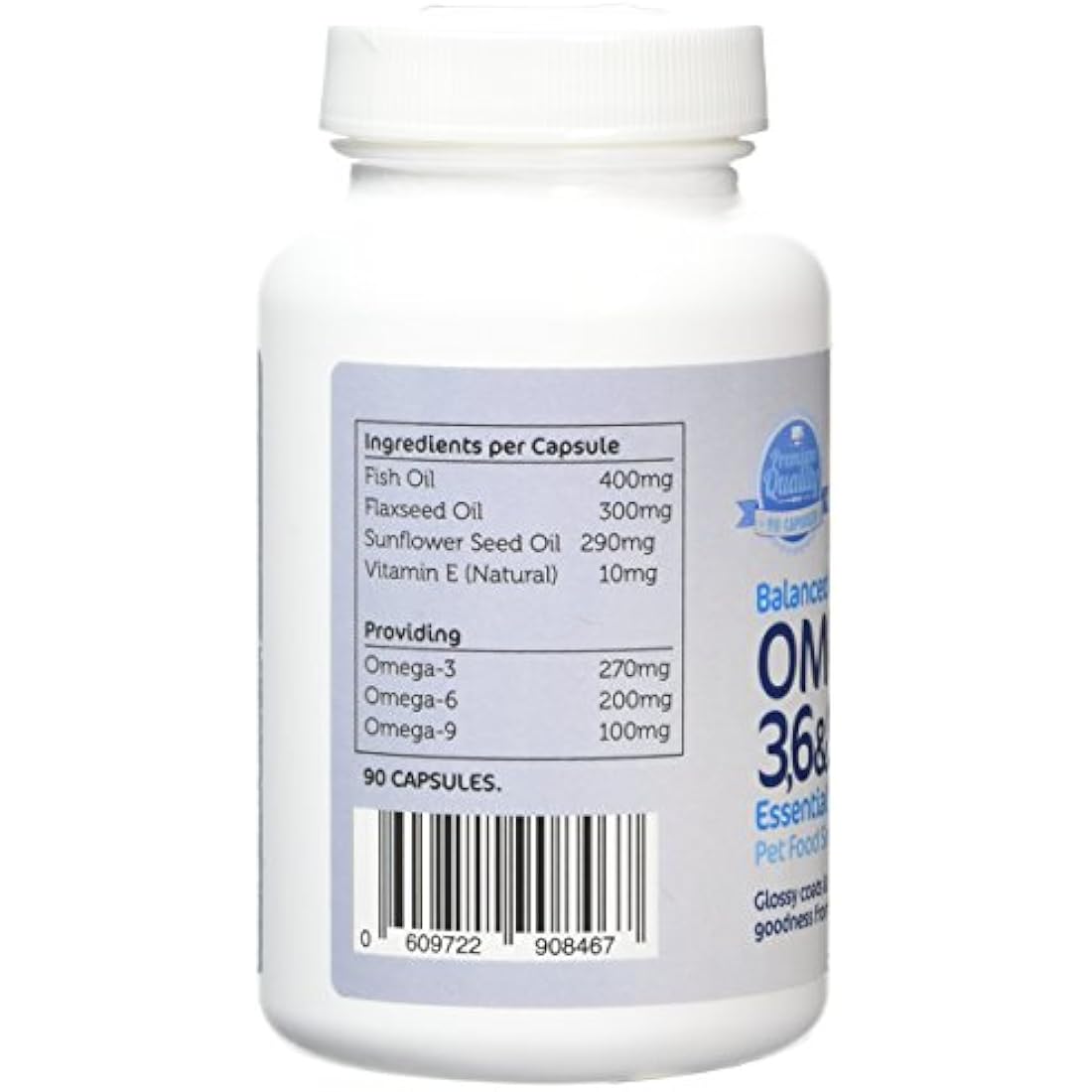 Imexa Omega 3 6 9 Dog Supplements – 1000mg Skin & Joint Care (90 Softgels)