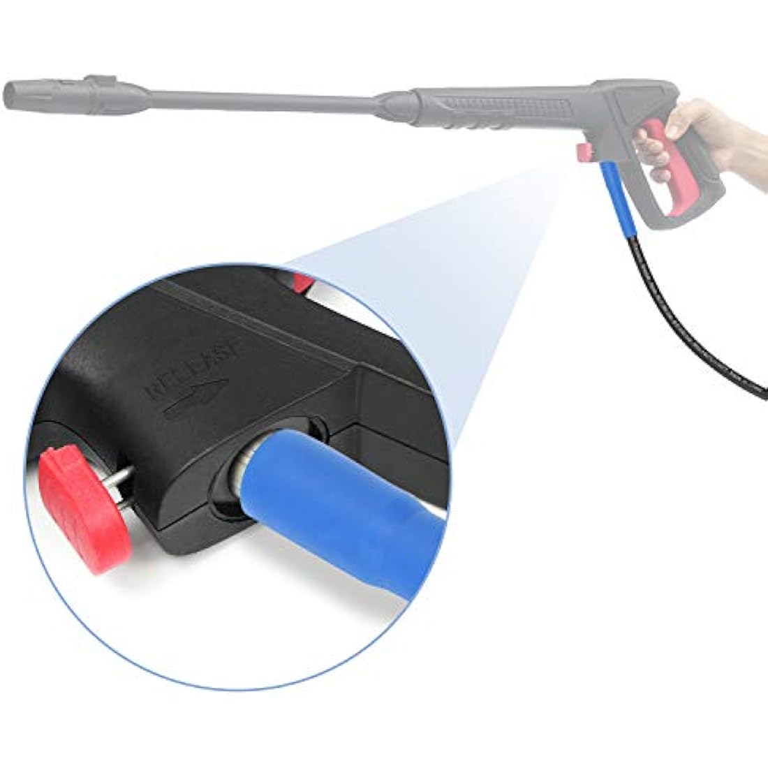 STYDDI 10M High Pressure Washer Hose for Bosch AQT with SDS Fittings