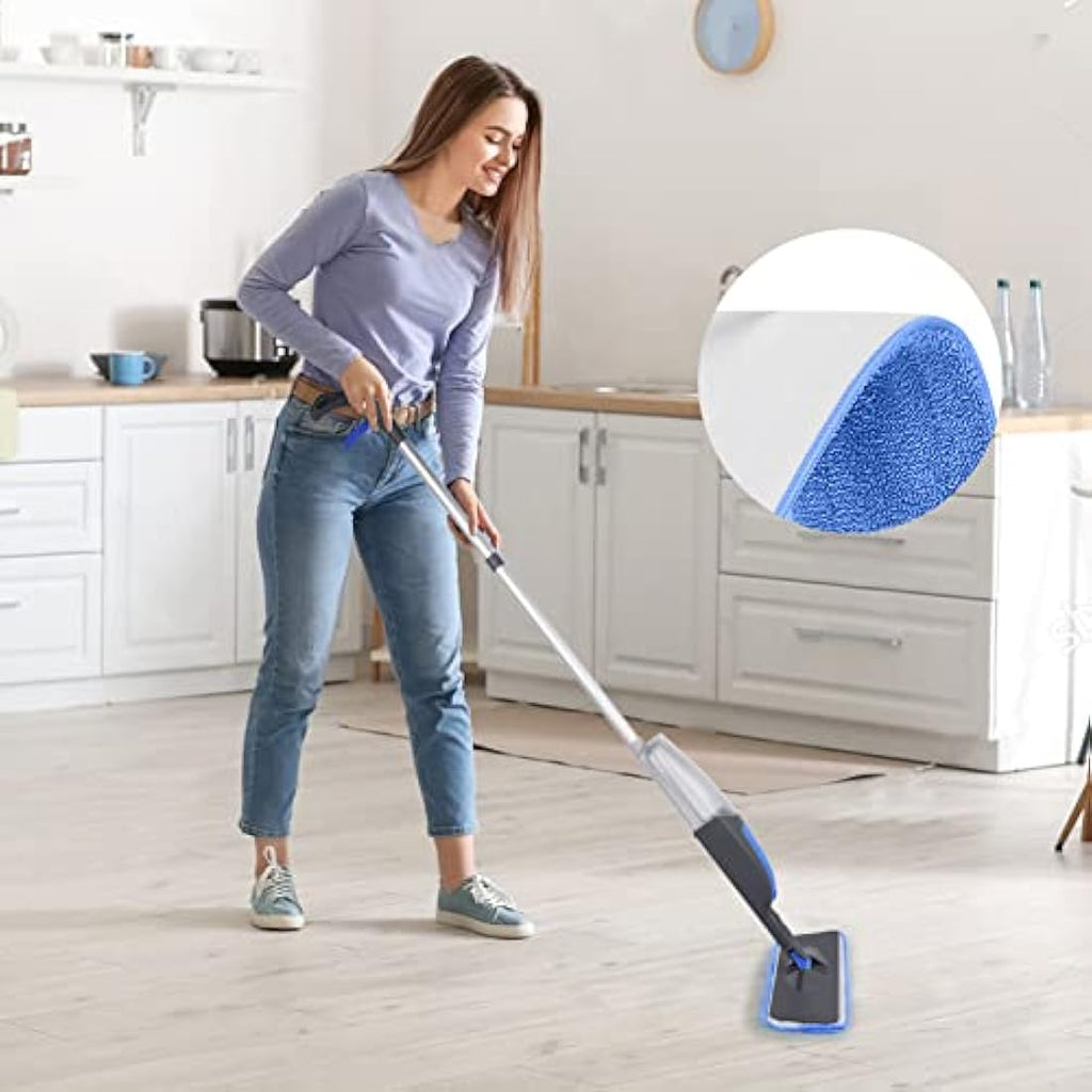 ILAVCOOL 6-Pack Microfiber Mop Pads | Washable Wet & Dry Refills
