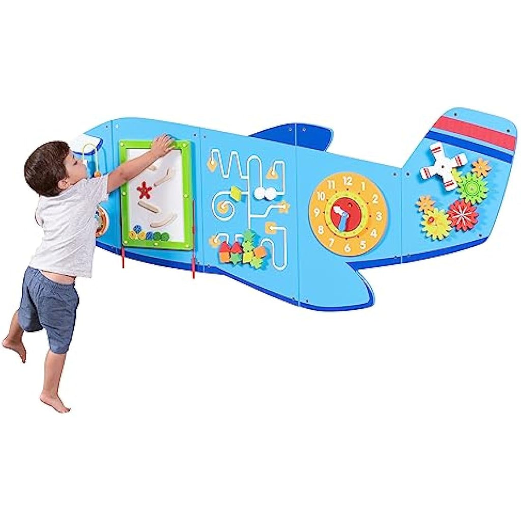 Jolof Store Airplane Activity Wall Panels | Montessori Sensory Busy Board