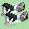 EGOFLYYA Humane Mouse Traps – 2 Pack Reusable Live Catch Rodent Catcher