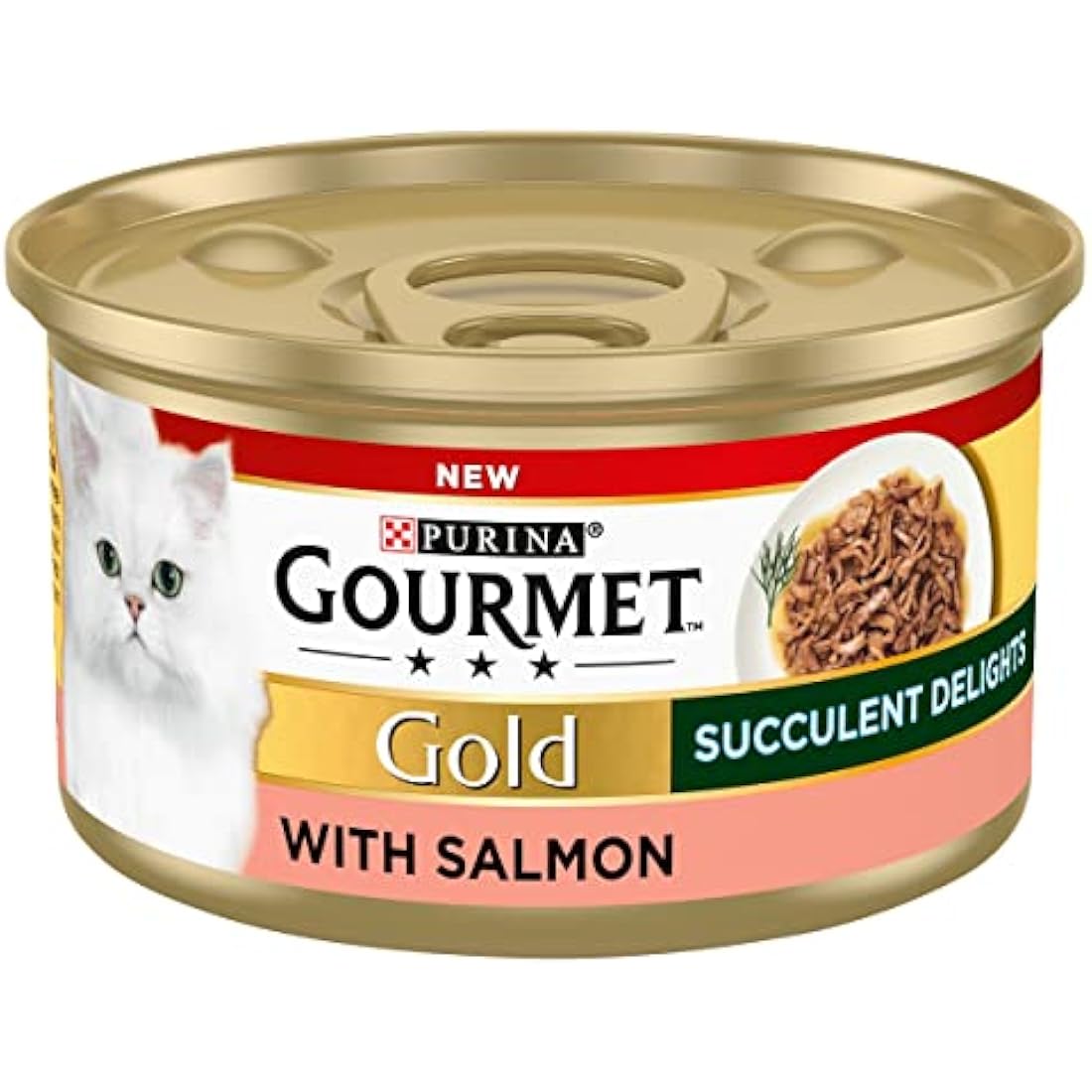 GOURMET Gold Salmon Wet Cat Food - Succulent Delights 12 x 85g