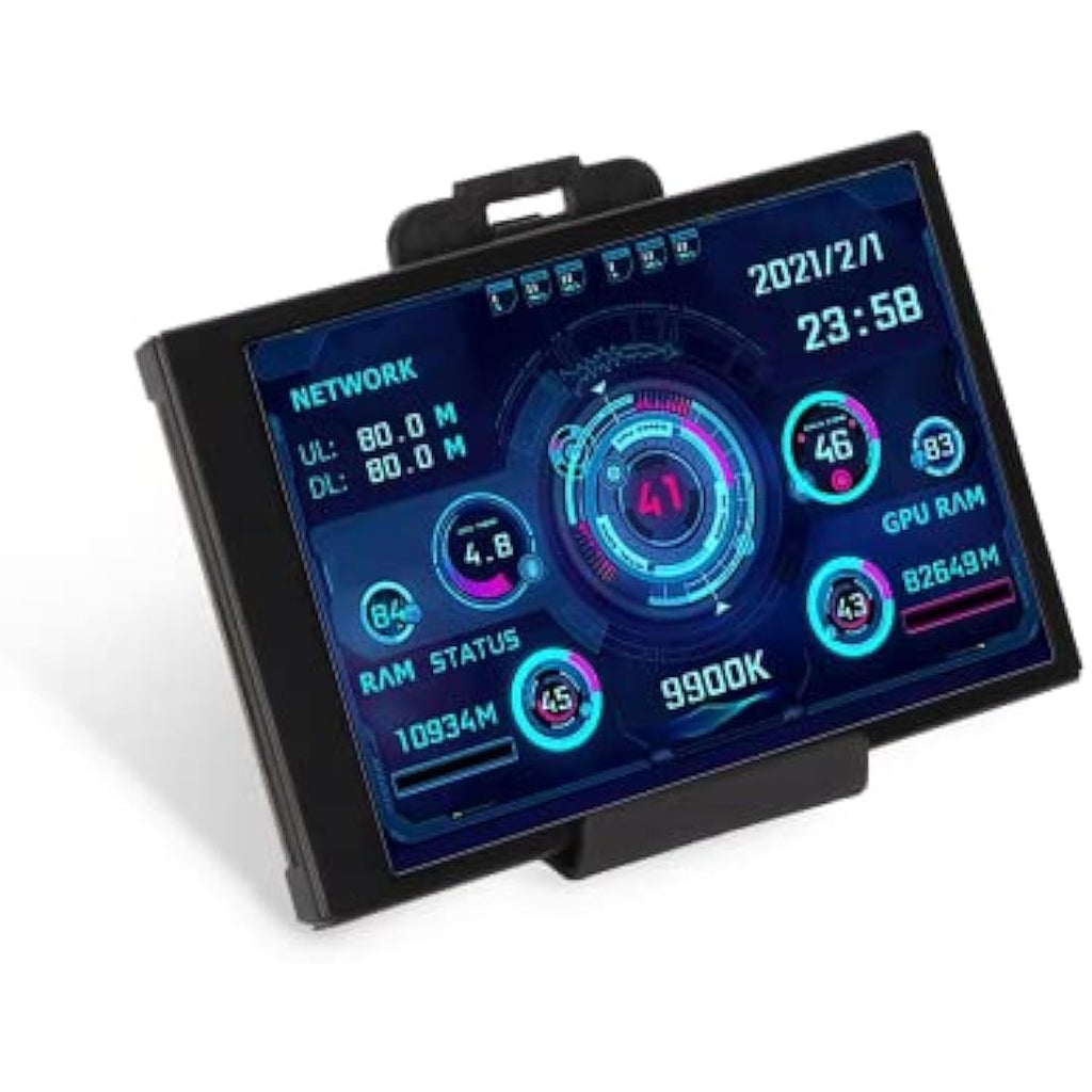 GOWENIC 3.5in IPS USB C PC Temperature Monitor – AIDA64 Data Display