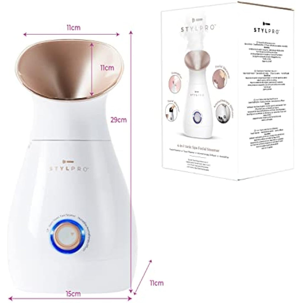 STYLPRO 4-in-1 Facial Steamer | Ionic Mist Humidifier & Towel Warmer