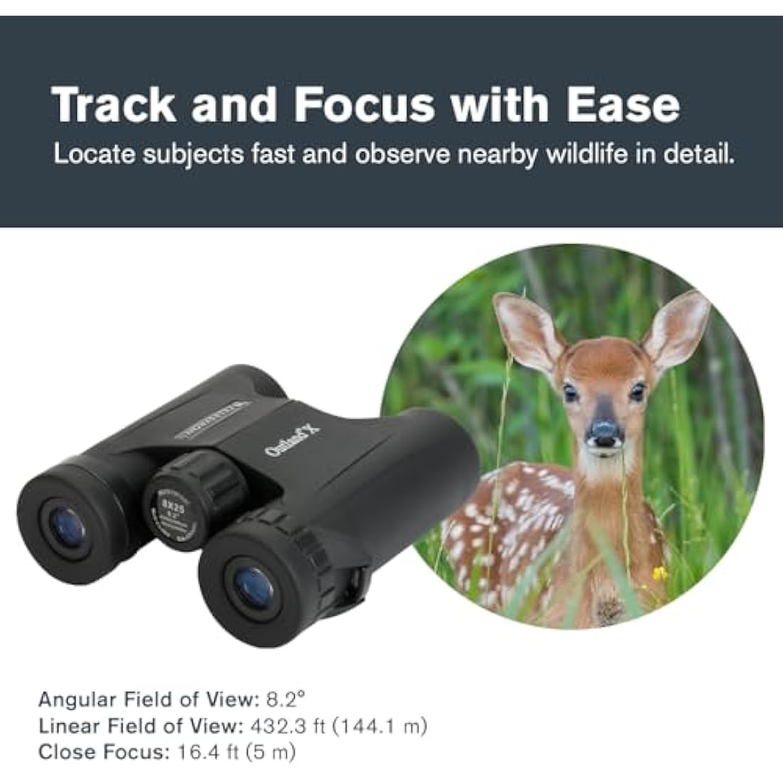 Celestron Outland X 8x25 Compact Binoculars – Waterproof & Fogproof