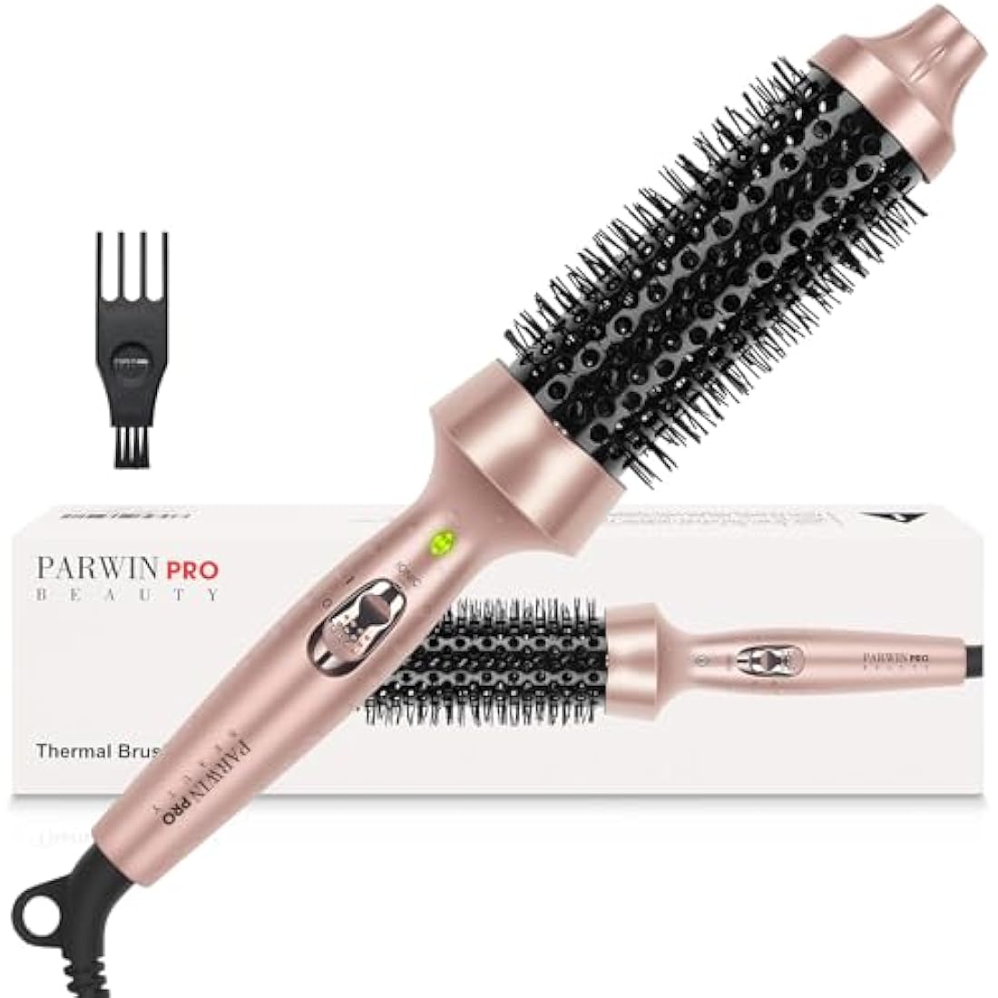 Parwin Pro Beauty 1.3" Ionic Thermal Brush – Heated Round Hair Styler