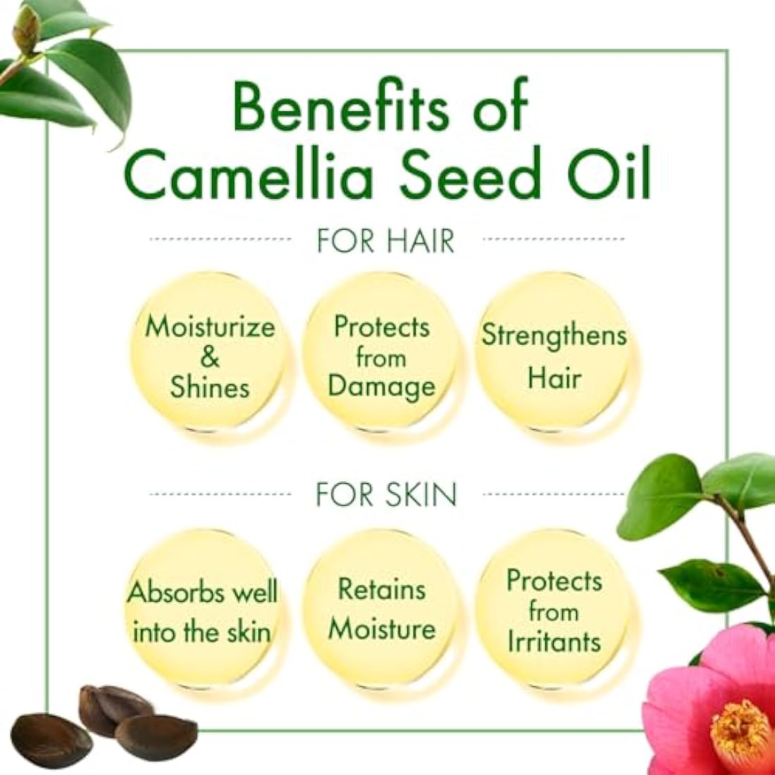Oshima Tsubaki Camellia Hair and Skin Oil - 100% Natural Japan - 60ml