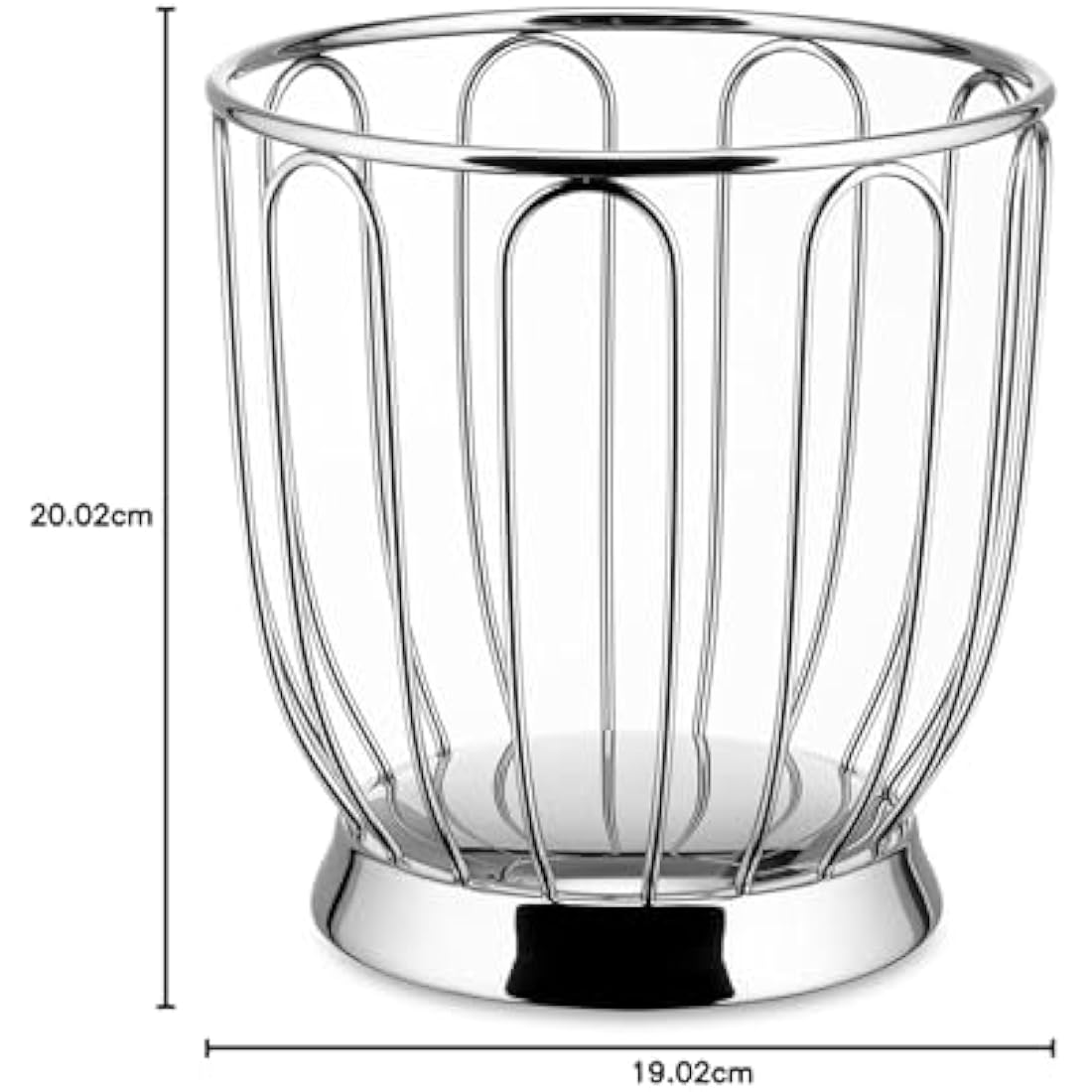 Alessi 370/19 Stainless Steel Citrus Fruit Holder - 19 cm Wire Basket