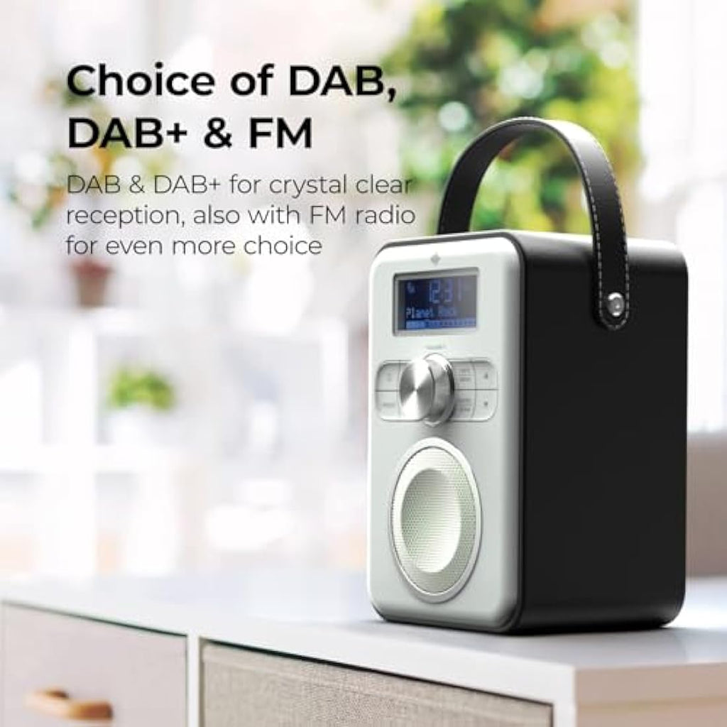 i-box Portable DAB/DAB+ & FM Radio | Bluetooth Speaker with 10H Battery
