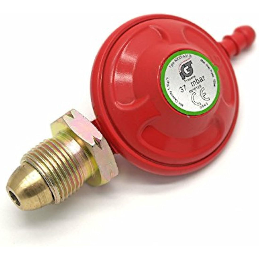 IGT Propane Gas Regulator & 2M Hose Kit with Clips - 37mbar POL