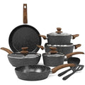 Kitchen Academy 12-Piece Nonstick Granite Induction Cookware Set