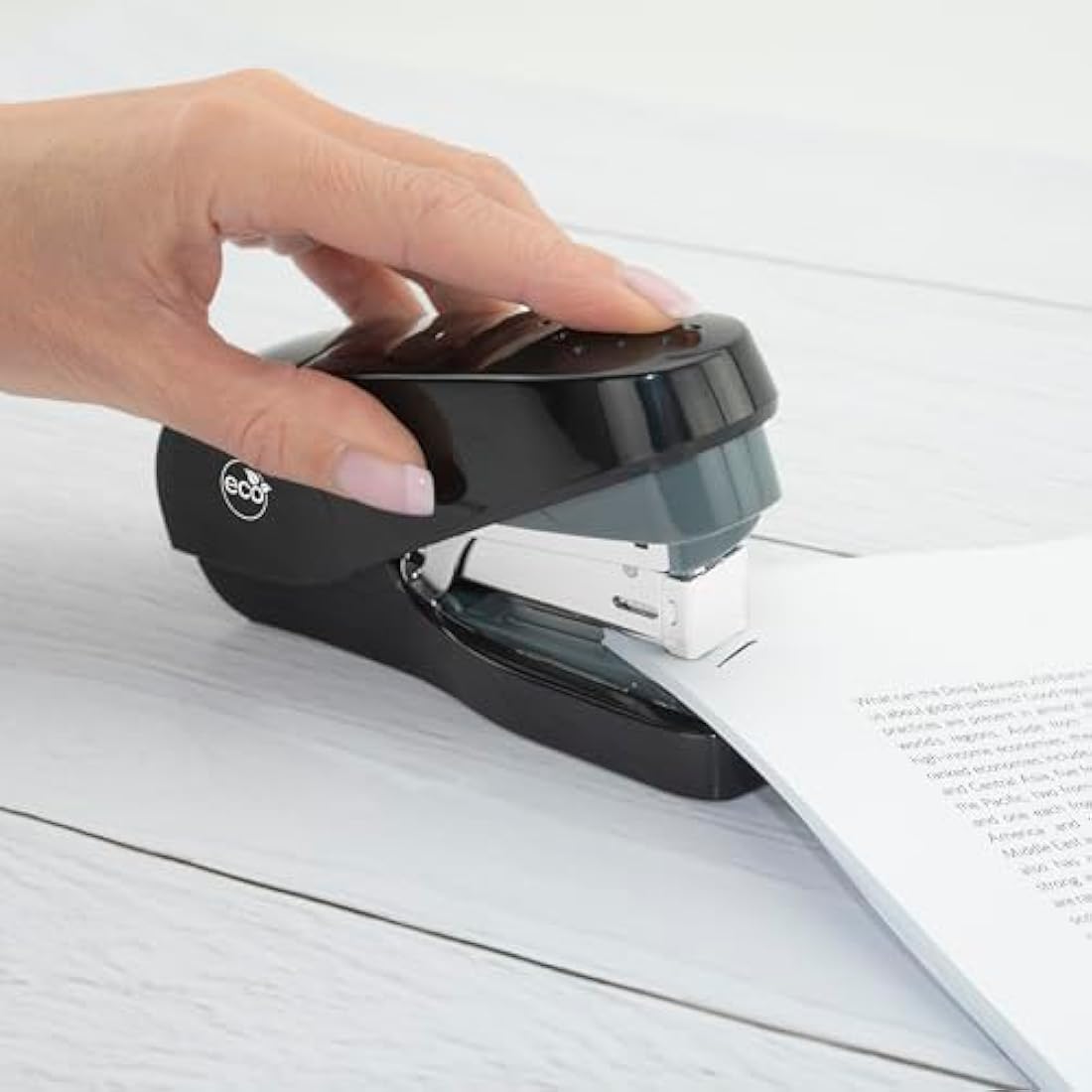 Rapesco ECO Flat Clinch Stapler – 35 Sheet Capacity with 2000 Staples