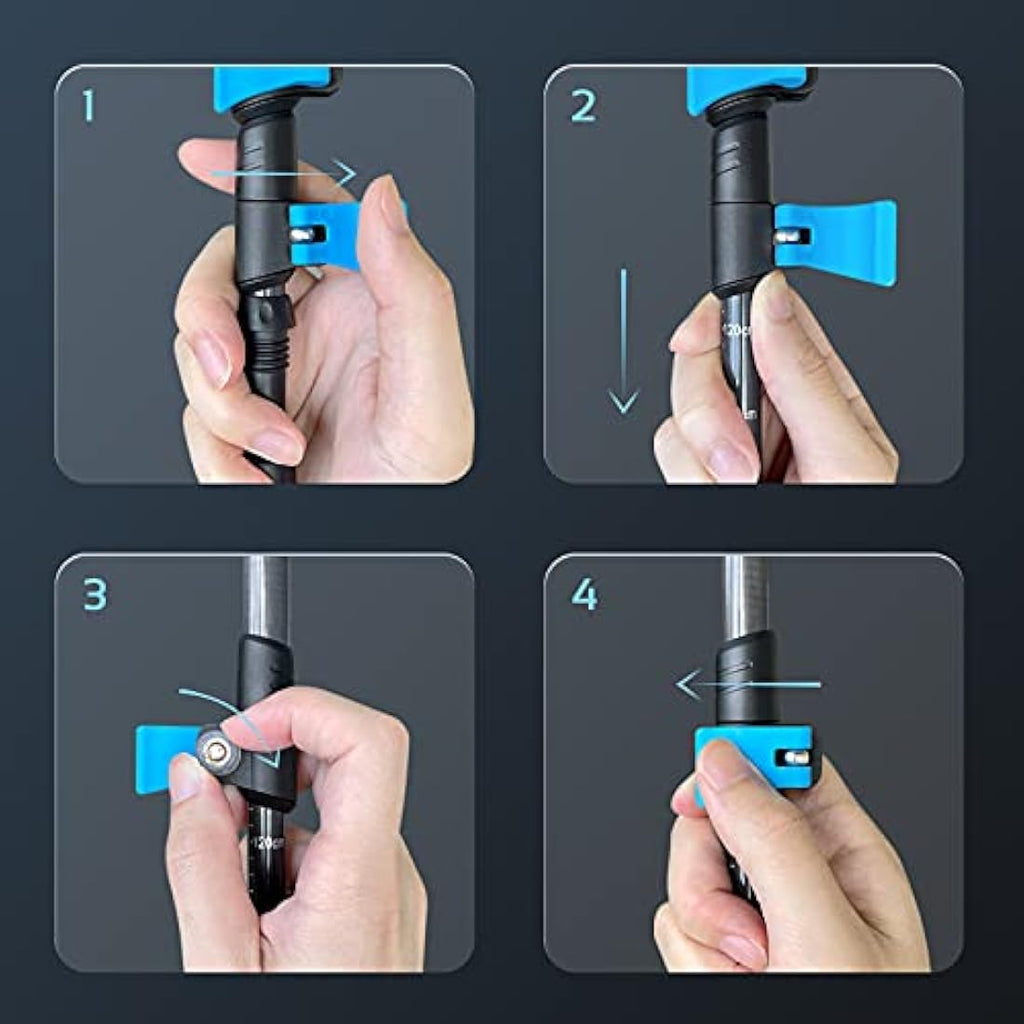 TheFitLife Carbon Fiber Trekking Poles | Ultralight Collapsible Walking Sticks