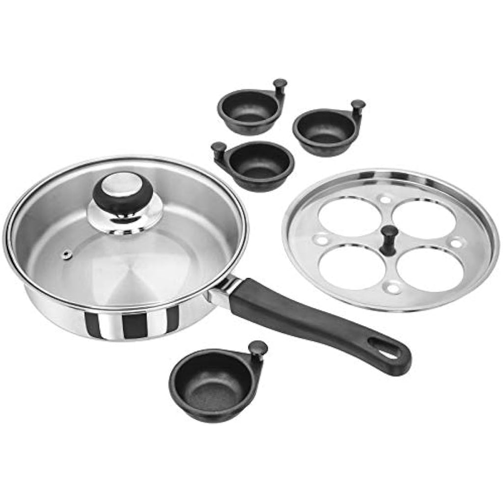 Judge 4-Cup Egg Poacher & Stainless Steel Induction Frying Pan, 20cm
