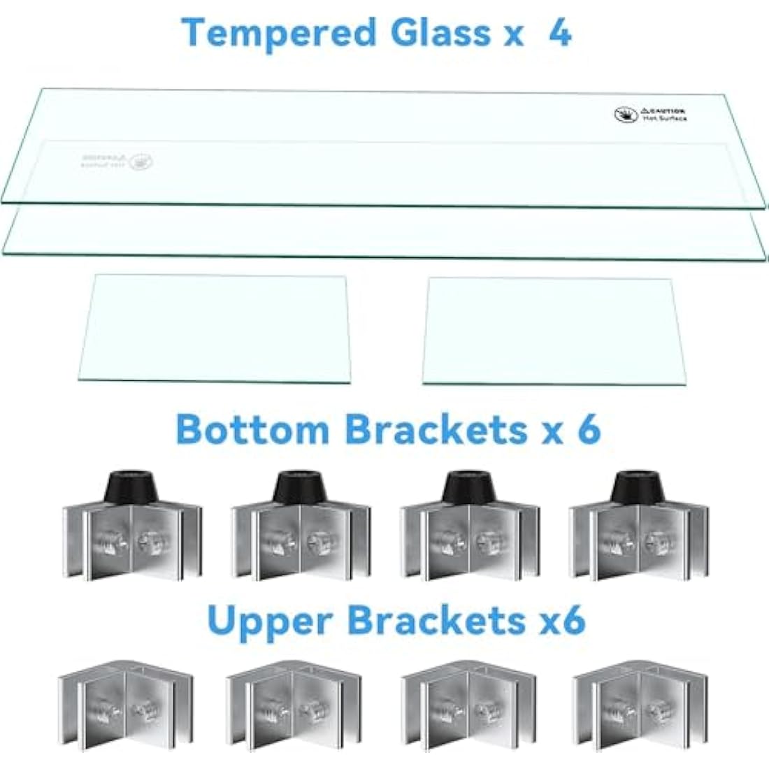 MESIDA Fire Pit Glass Wind Guard – 31x12x6 Tempered Glass Flame Shield